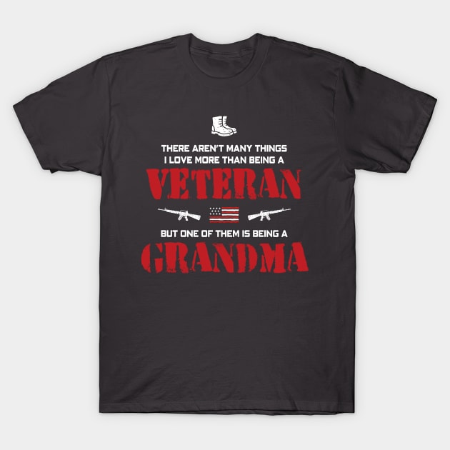 Grandma Veteran T-Shirt by Wintrly